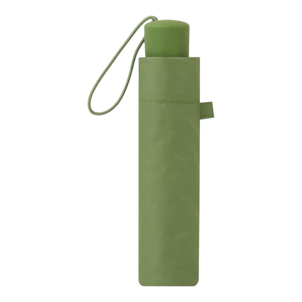 Paraguas Plegable Manual Mujer C-Collection Verde Manzana Compacto y Resistente