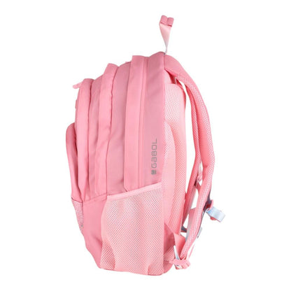 Mochila Escolar Gabol Glam Rosa con Glitter 3 Compartimentos