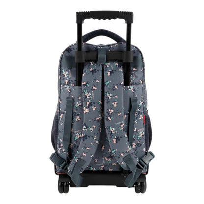 Mochila Escolar con Carro Desmontable Gabol Secret Gris para Niña