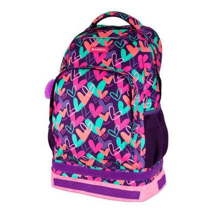 Mochila Escolar con Carro Desmontable Gabol Kokoro Fucsia para Niña