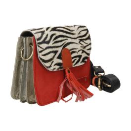 Bolso De Piel Claire Print Soruka