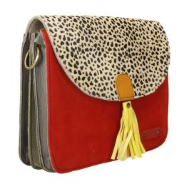 Bolso De Piel Olivia Print Soruka