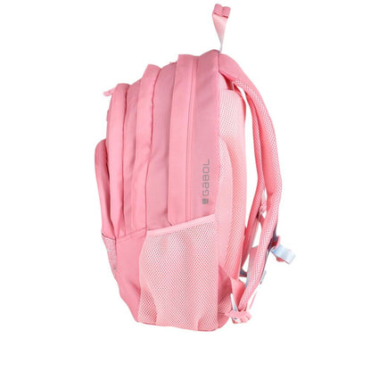 Mochila Escolar Gabol Glam Rosa con Glitter 3 Compartimentos