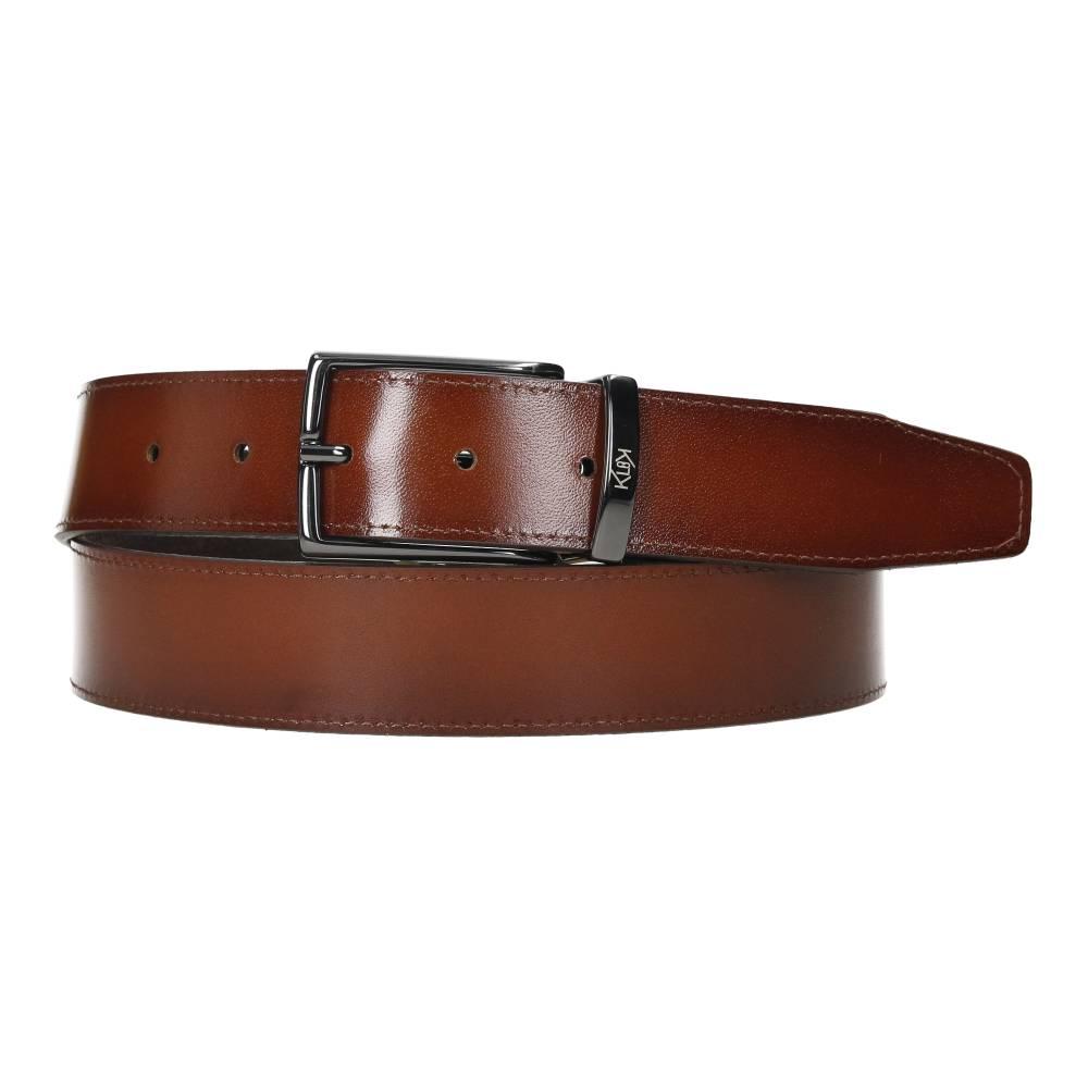 Cinturón De Piel Reversible/Serraje Klok
