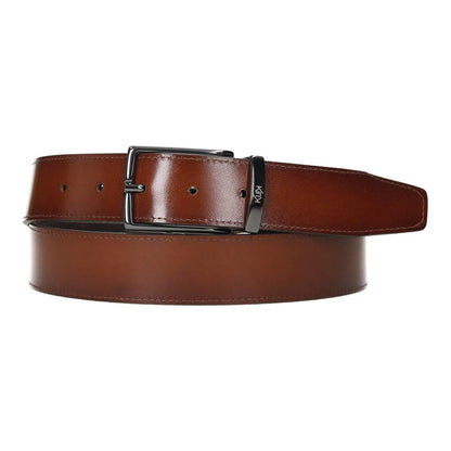Cinturón De Piel Reversible/Serraje Klok