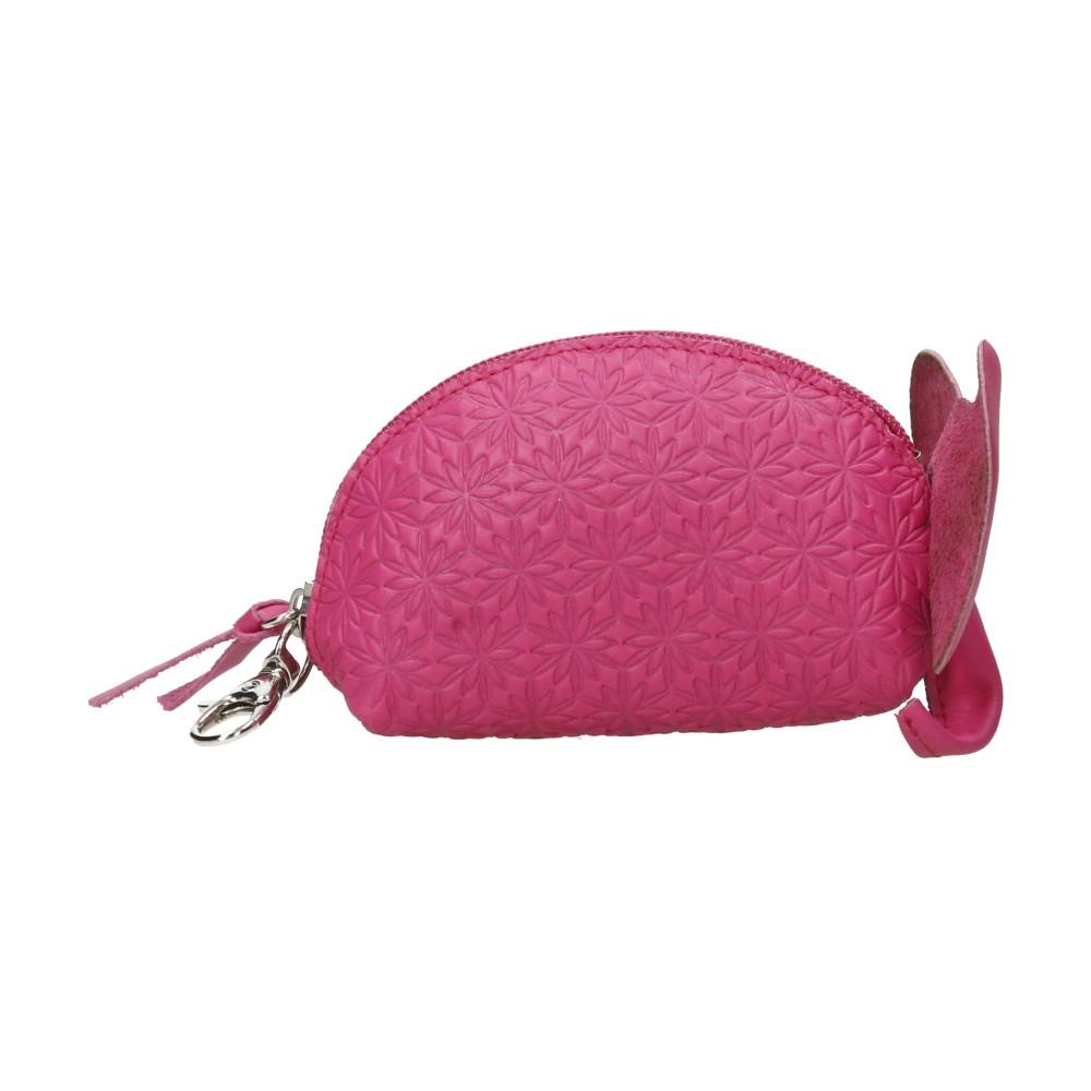 Monedero de Piel Elefante Mujer Fucsia