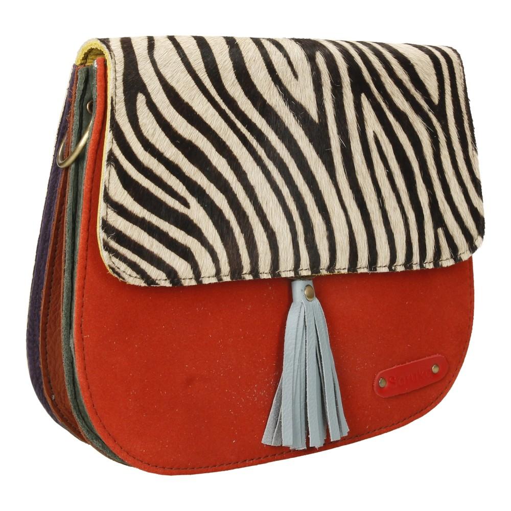 Bolso De Piel Rose Print Soruka