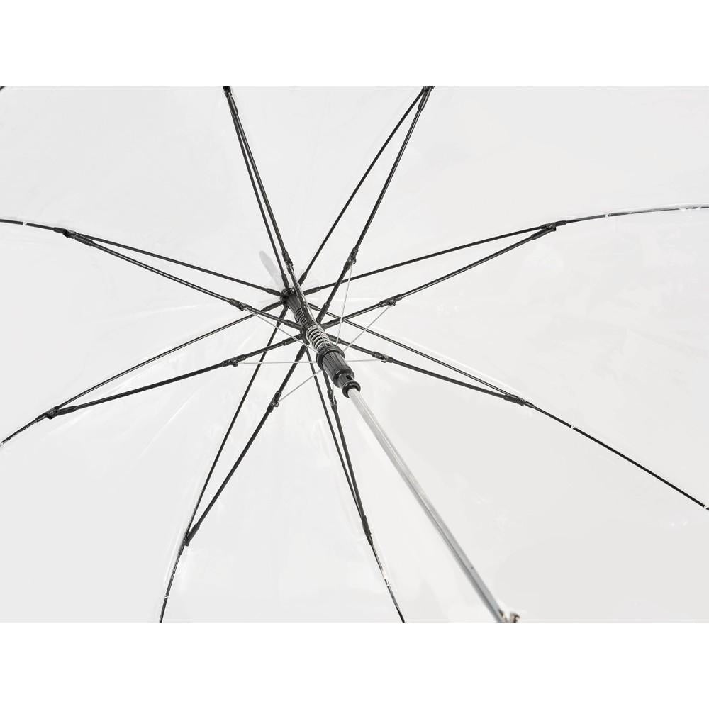 Paraguas Transparente Mujer Largo C-Collection Bright Negro
