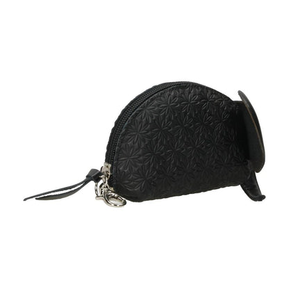 Monedero de Piel Elefante Mujer Negro