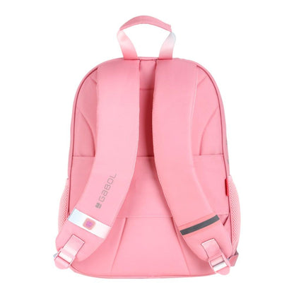 Mochila Escolar Gabol Glam Rosa Palo con Glitter para Niña 1º y 2º Primaria