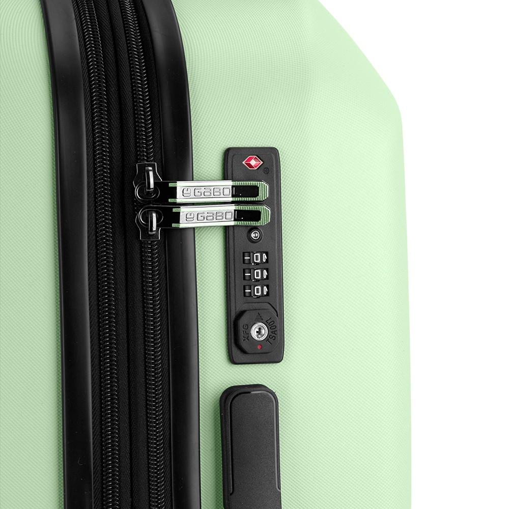 Maleta Grande Gabol Pacific Verde Menta Expandible con TSA y 4 Ruedas Dobles