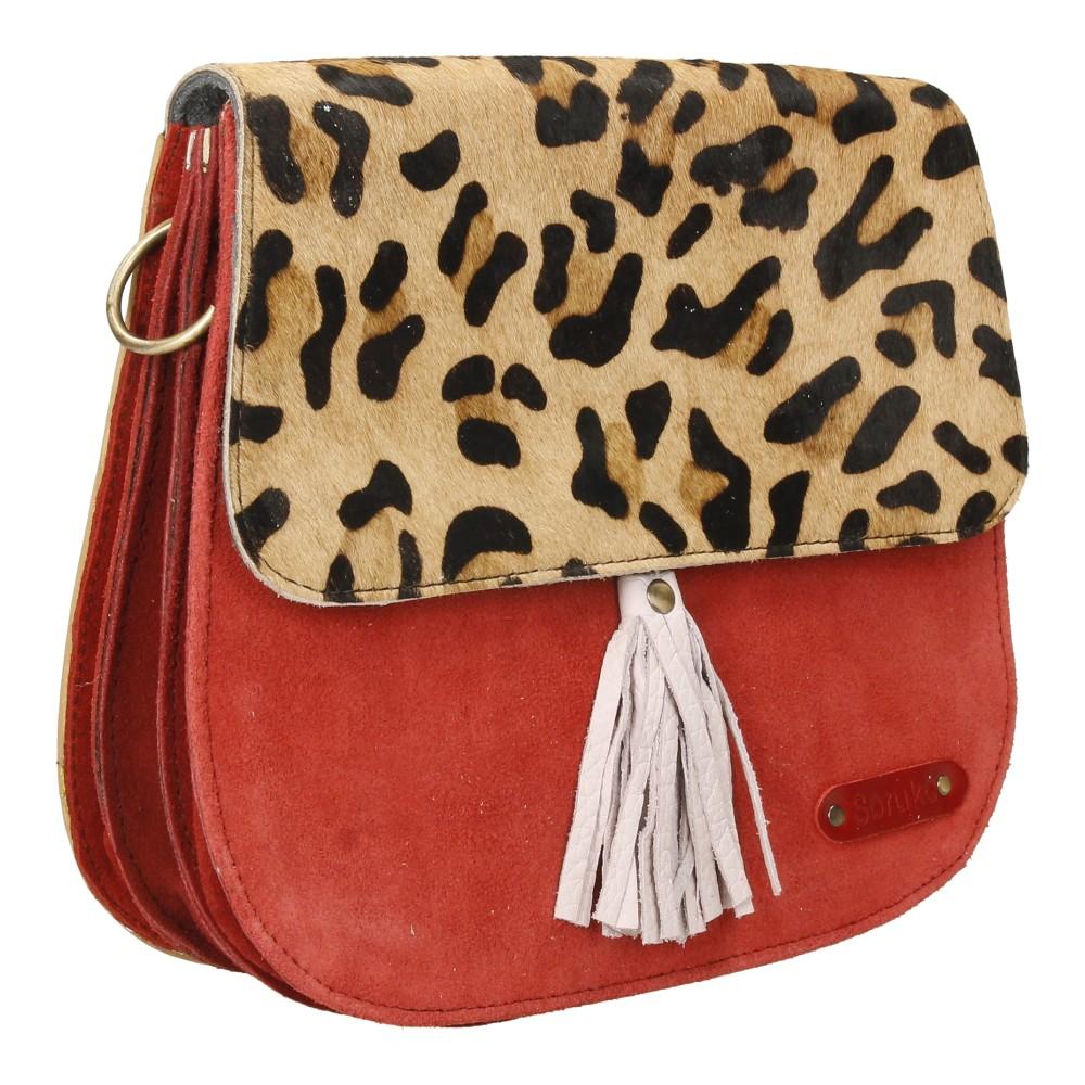 Bolso De Piel Rose Print Soruka