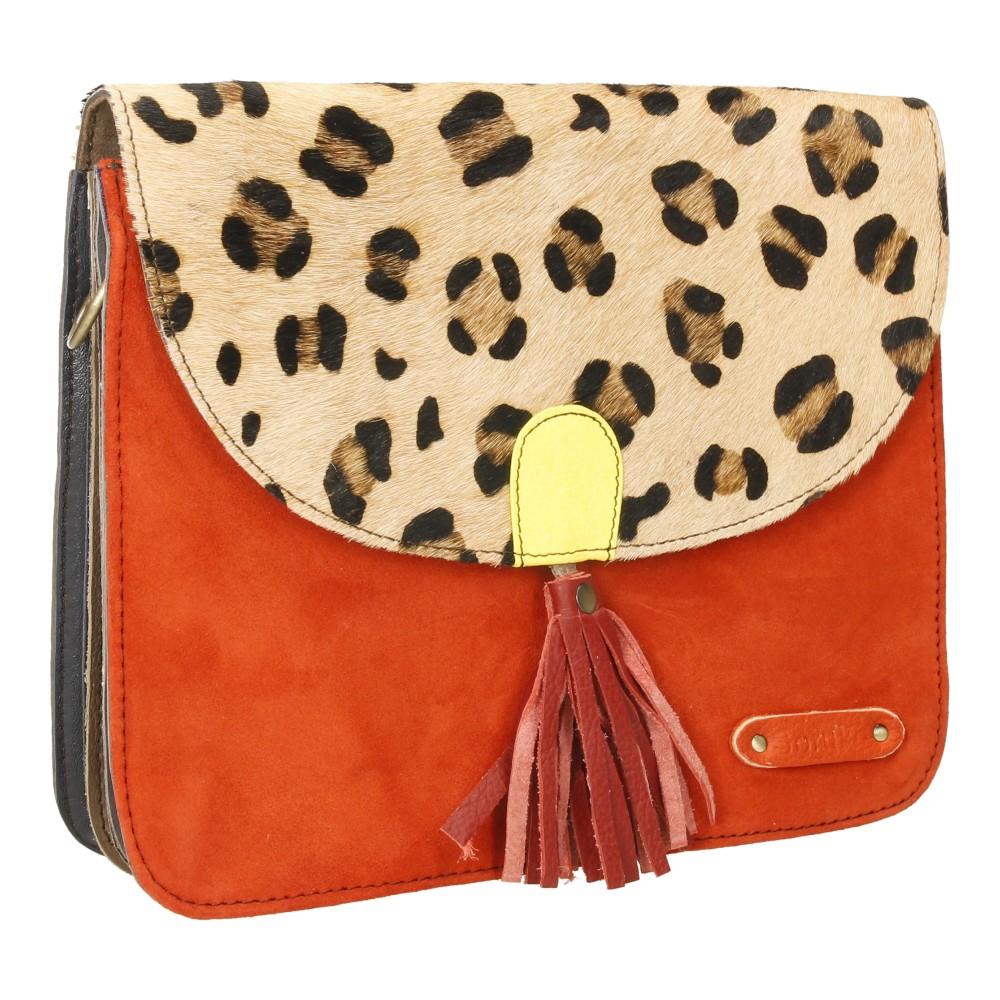 Bolso Bandolera De Piel Olivia Soruka