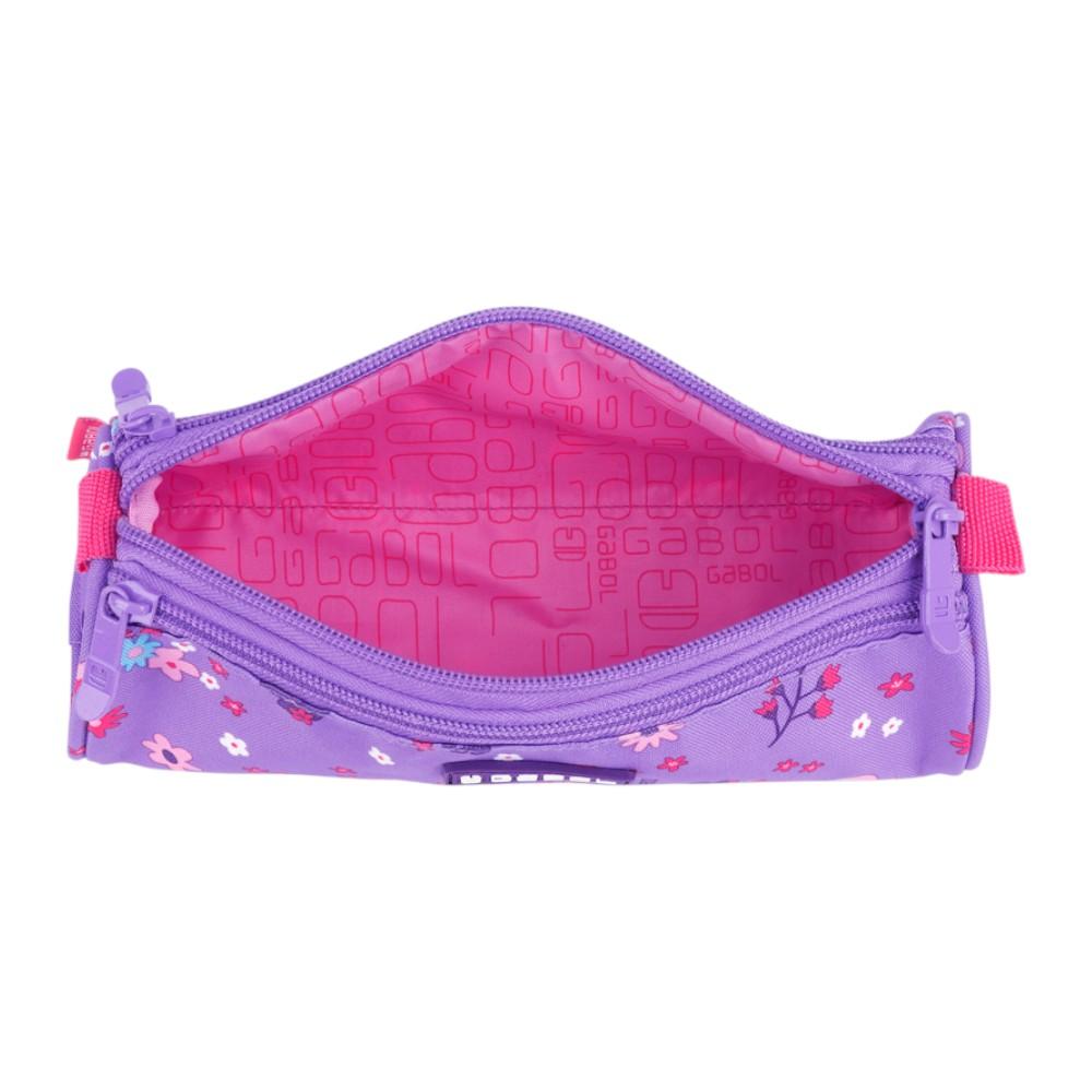 Luisipo Estuche Tres Cremalleras Violet Gabol