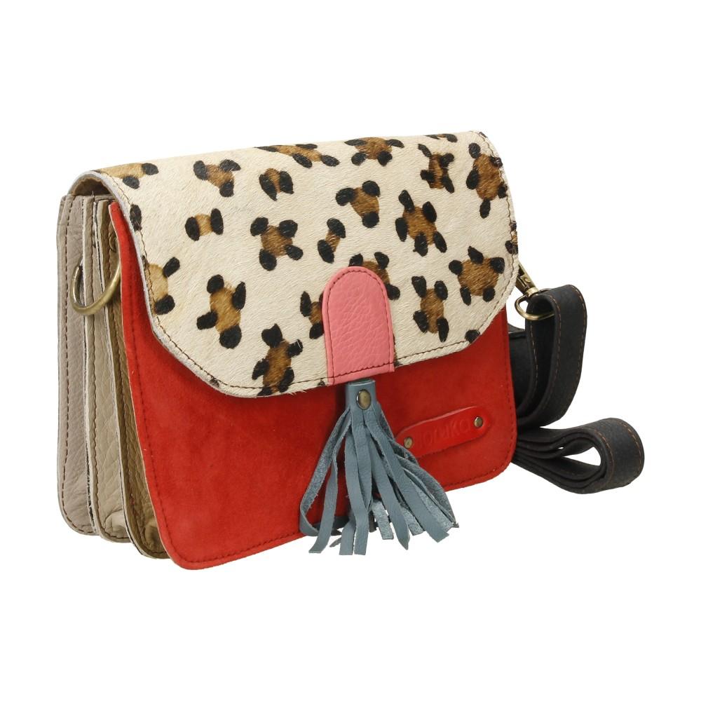 Bolso De Piel Claire Print Soruka