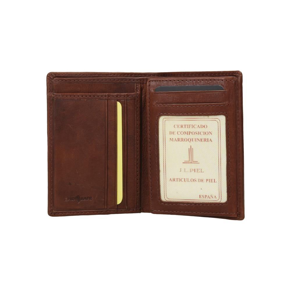 Cartera De Piel "Lavada-T" J.L Piel