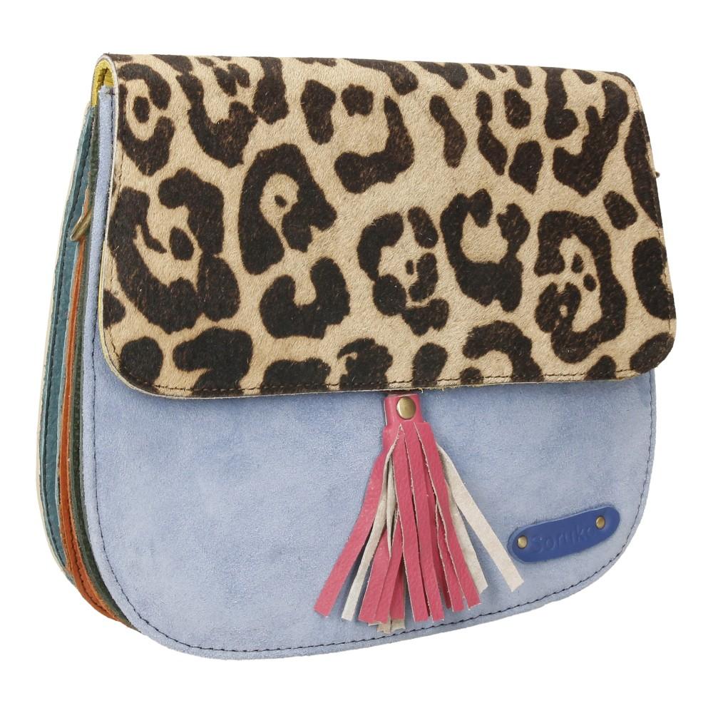 Bolso De Piel Rose Print Soruka