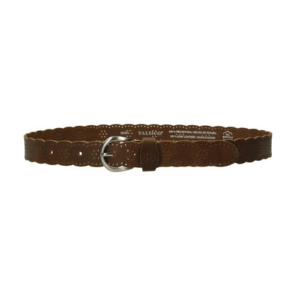 Cinturón De Piel Picado Zenia Mujer