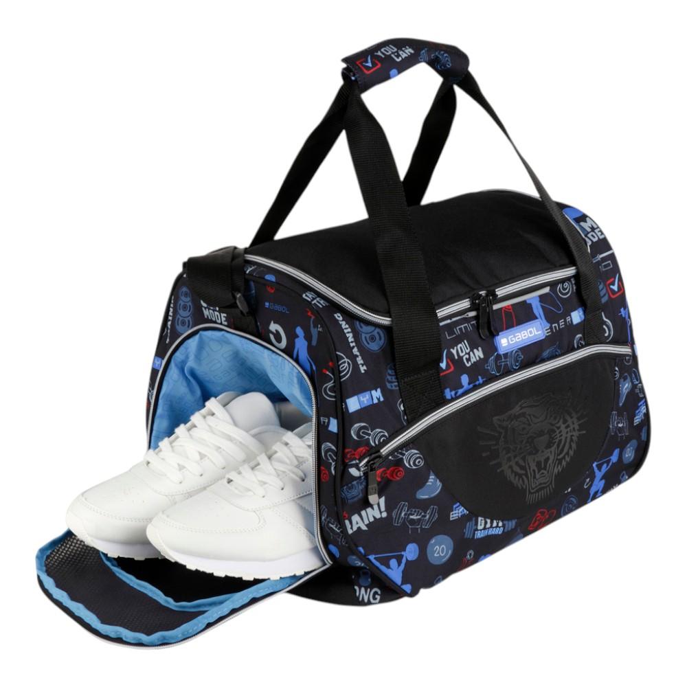 Bolsa de Deporte Gabol Training Negra | Con Zapatillero