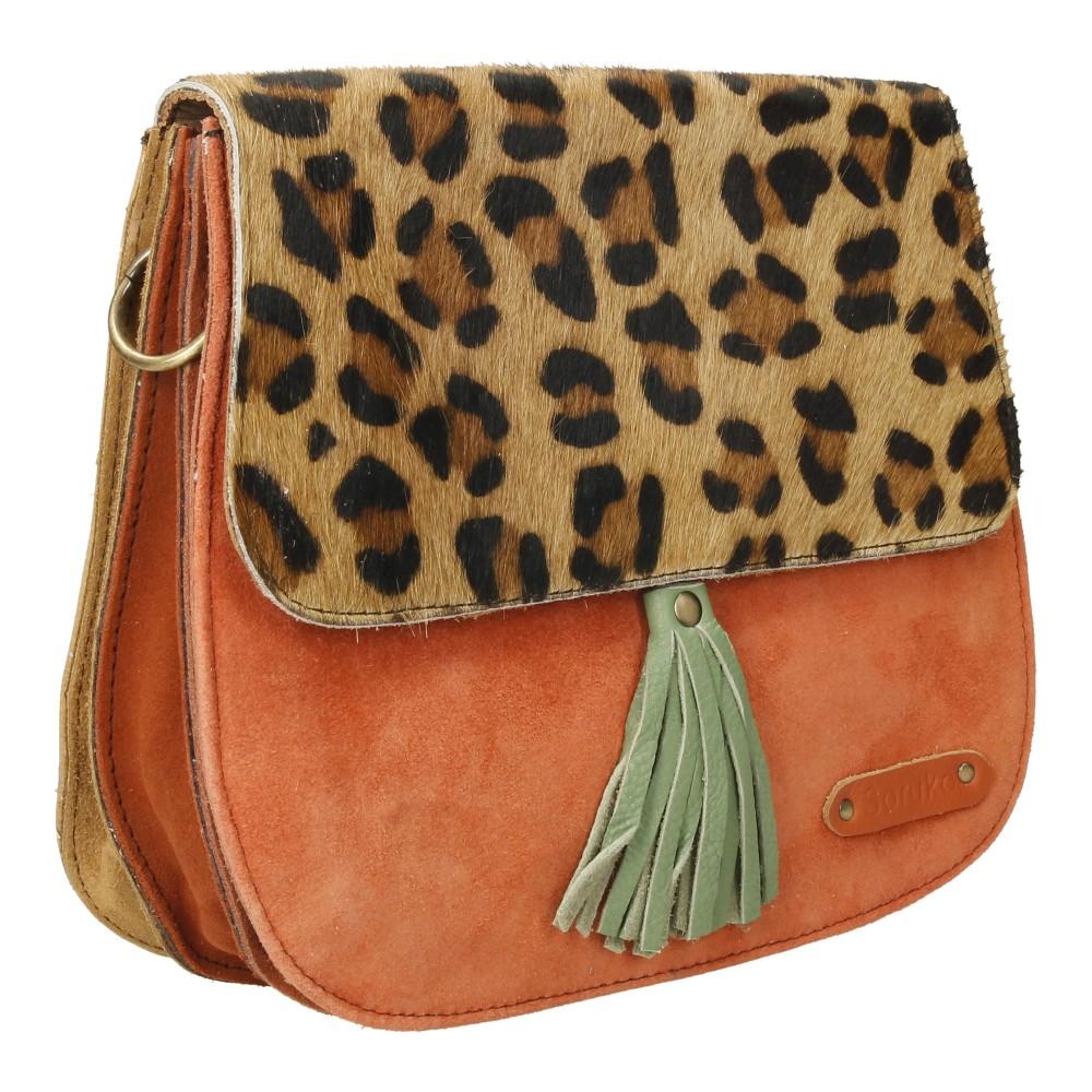 Bolso De Piel Rose Print Soruka