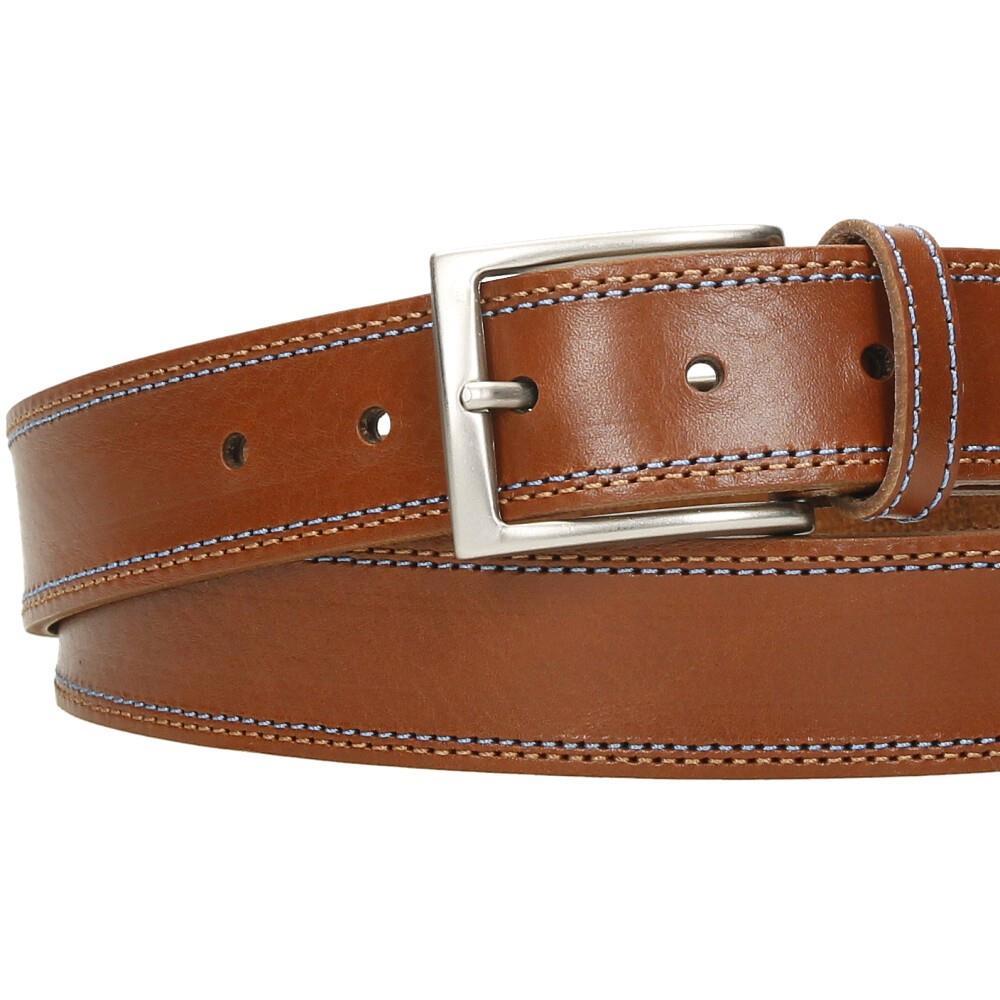 Cinturón De Piel Dos Costuras GS