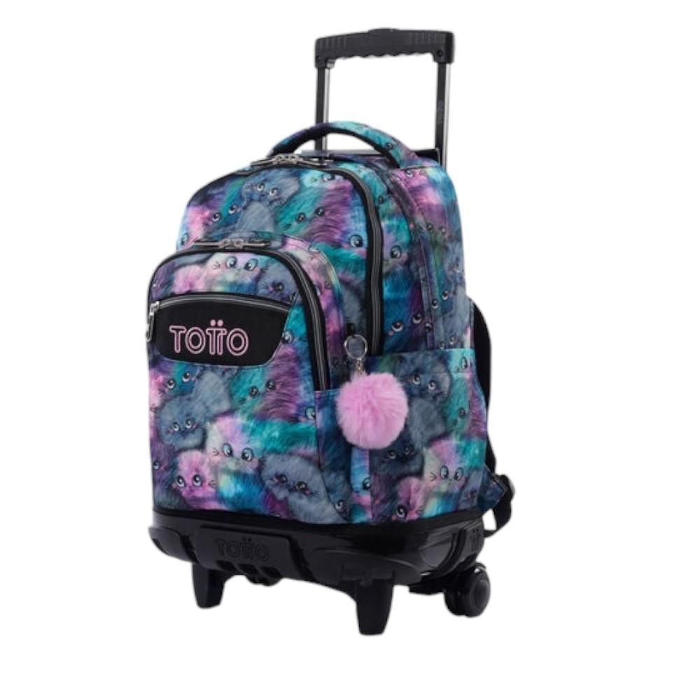 Mochila Con Carro Renglon Kitten Totto