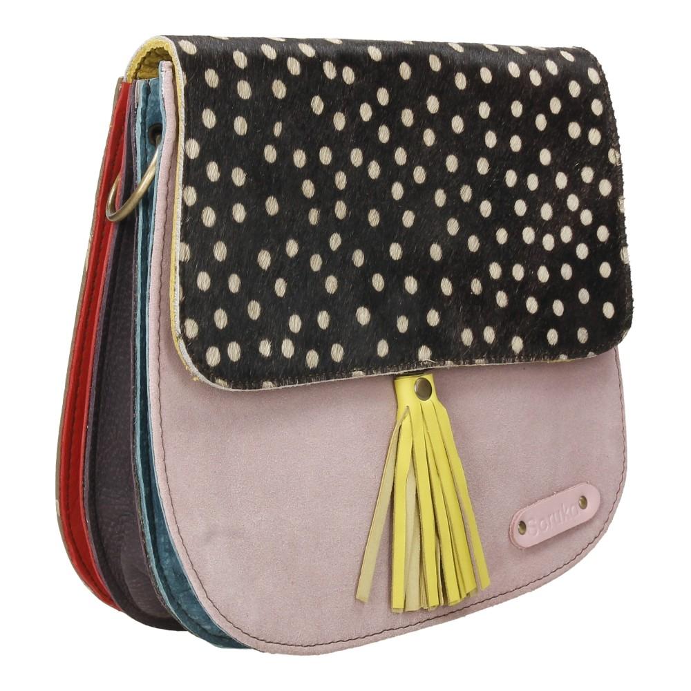 Bolso De Piel Rose Print Soruka
