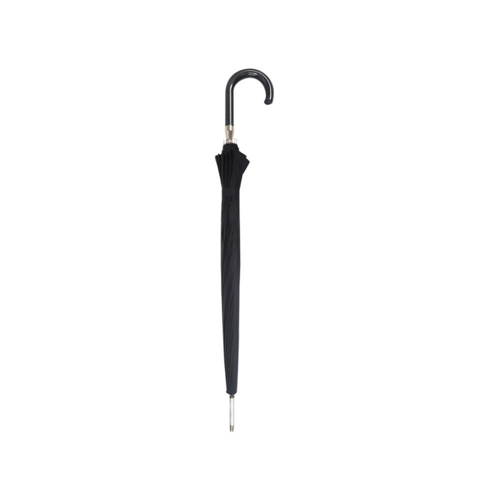 Paraguas Largo Hombre 16 Varillas Fibra y Aluminio Negro