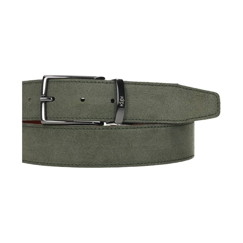 Cinturón De Piel Reversible/Serraje Klok