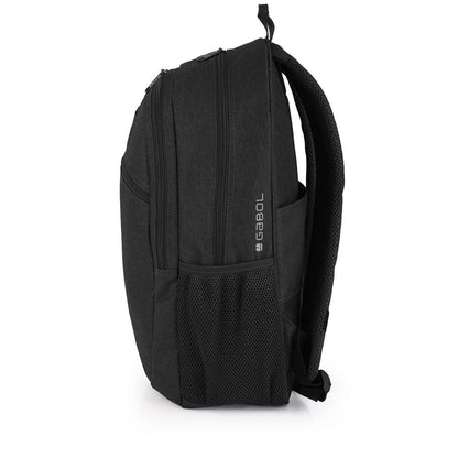 Mochila Gabol Wolf Negra Adaptable a Carro para Trabajo e Instituto