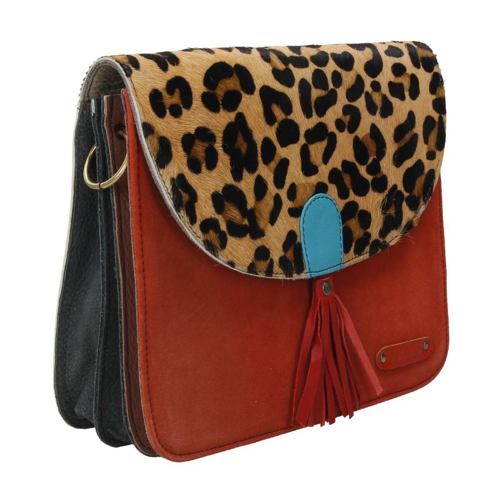 Bolso Bandolera De Piel Olivia Soruka