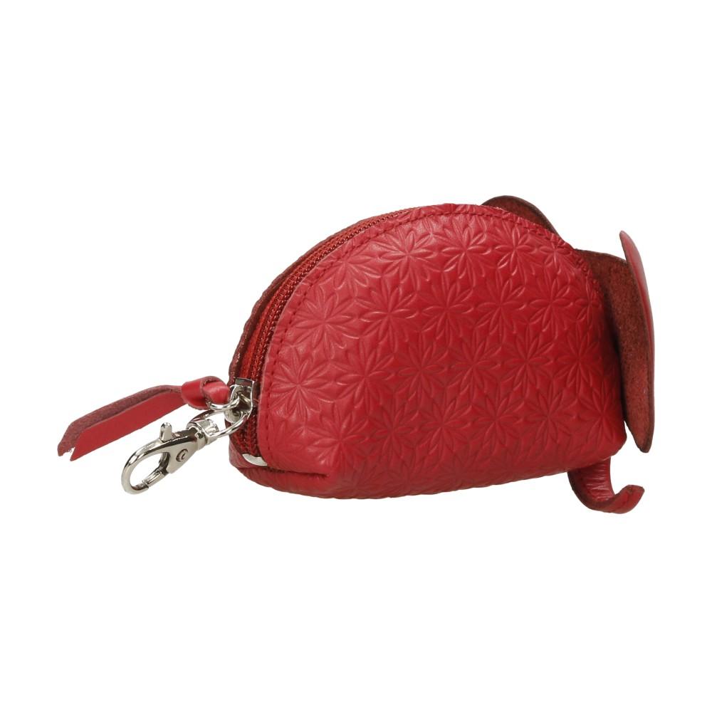 Monedero de Piel Elefante Mujer Coral