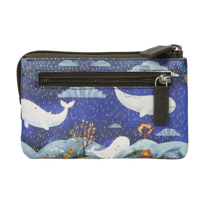 Monedero De Piel Triple Peces Belomnte
