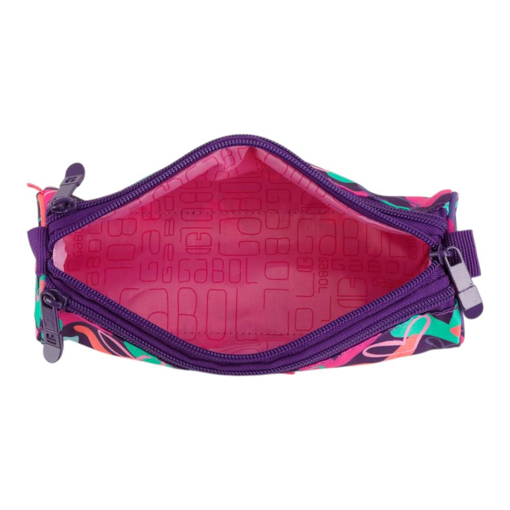 Estuche Tres Cremalleras Kokoro Gabol