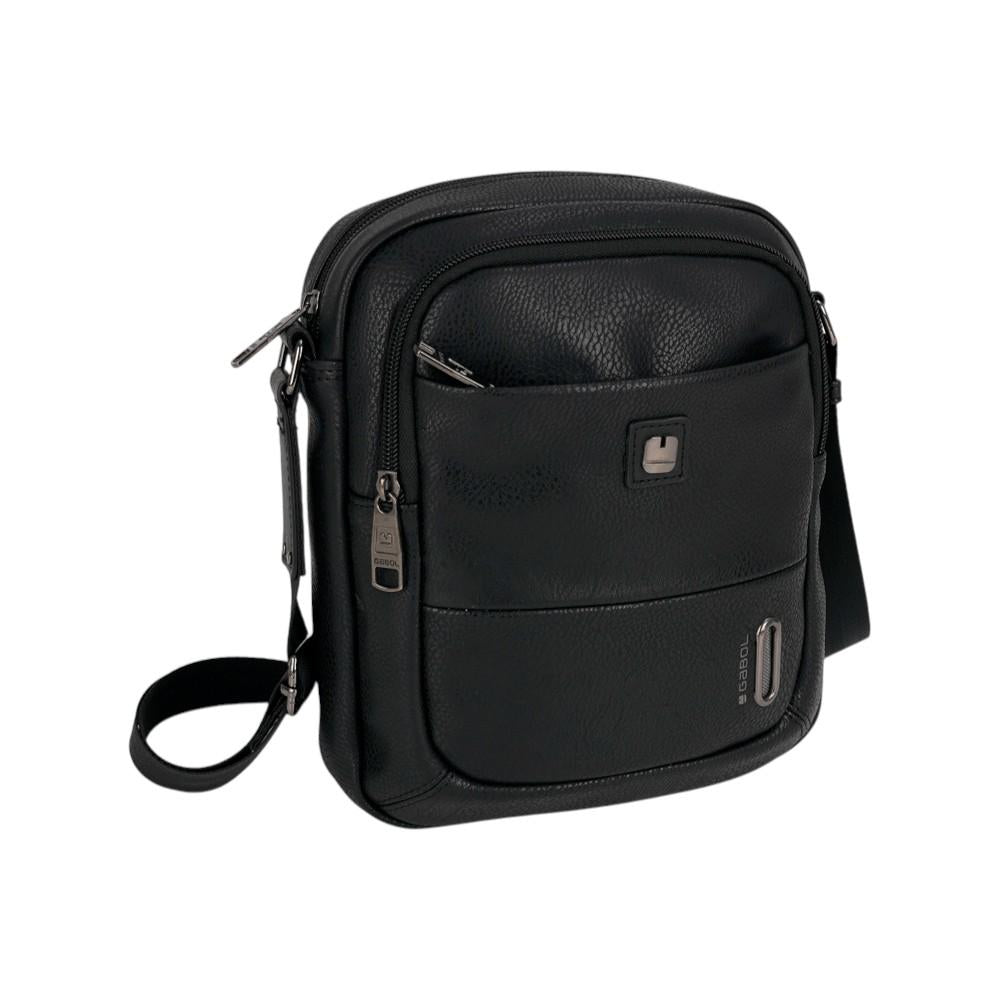 Bolso Bandolera Hombre Gabol Snap Negro - Capacidad 4L