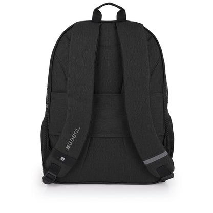 Mochila Gabol Wolf Negra Adaptable a Carro para Trabajo e Instituto