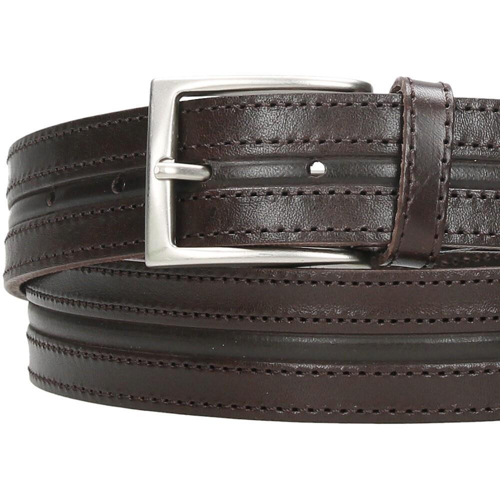 Cinturón De Piel Raya Ancha GS