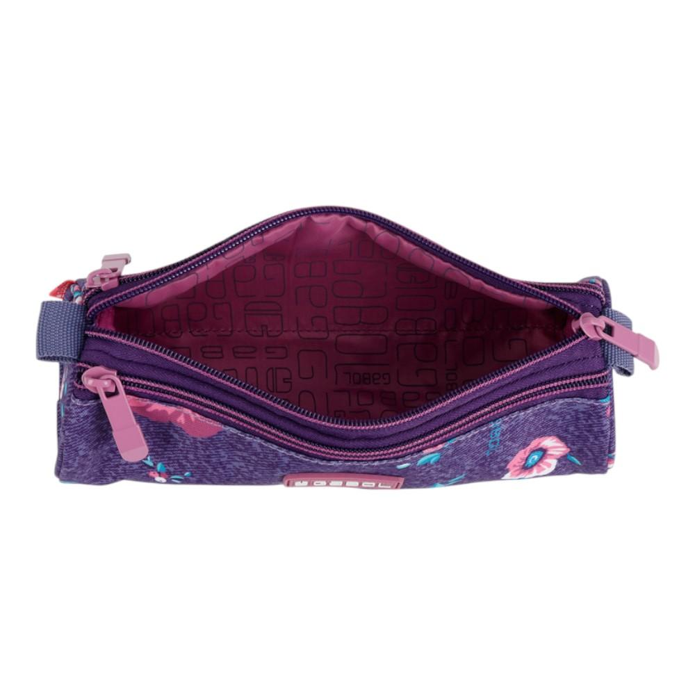 Estuche Tres Cremalleras Lily Gabol