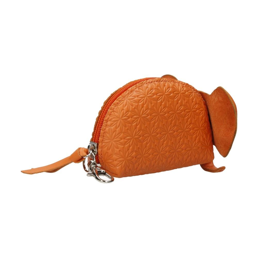 Monedero de Piel Elefante Mujer Naranja