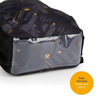 Mochila Escolar Gabol Byte Adaptable a Carro 2 Compartimentos