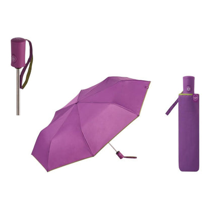 Paraguas Plegable Automático Mujer Bisetti ColorParty Morado