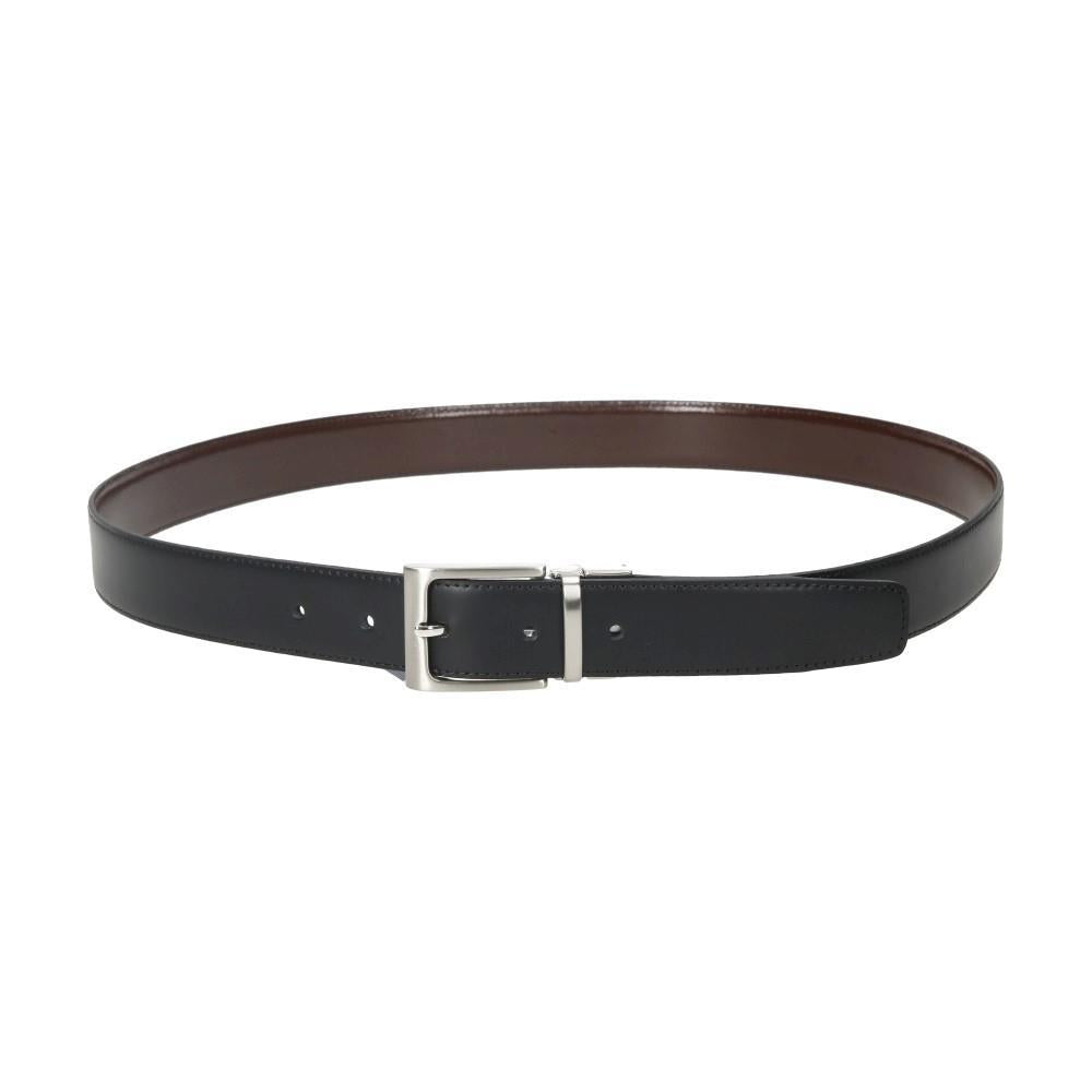 Cinturón Reversible de Piel Negro y Marrón Fabricado en España