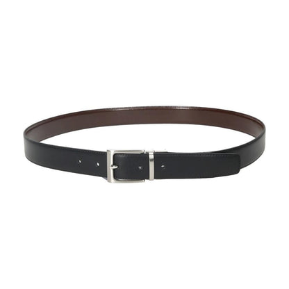 Cinturón Reversible de Piel Negro y Marrón Fabricado en España