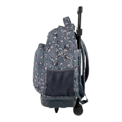 Mochila Escolar con Carro Desmontable Gabol Secret Gris para Niña