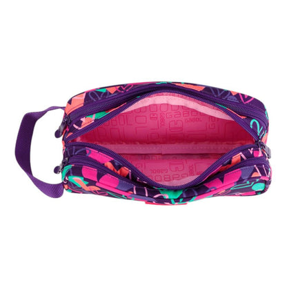 Estuche Triple Gabol Kokoro Fucsia