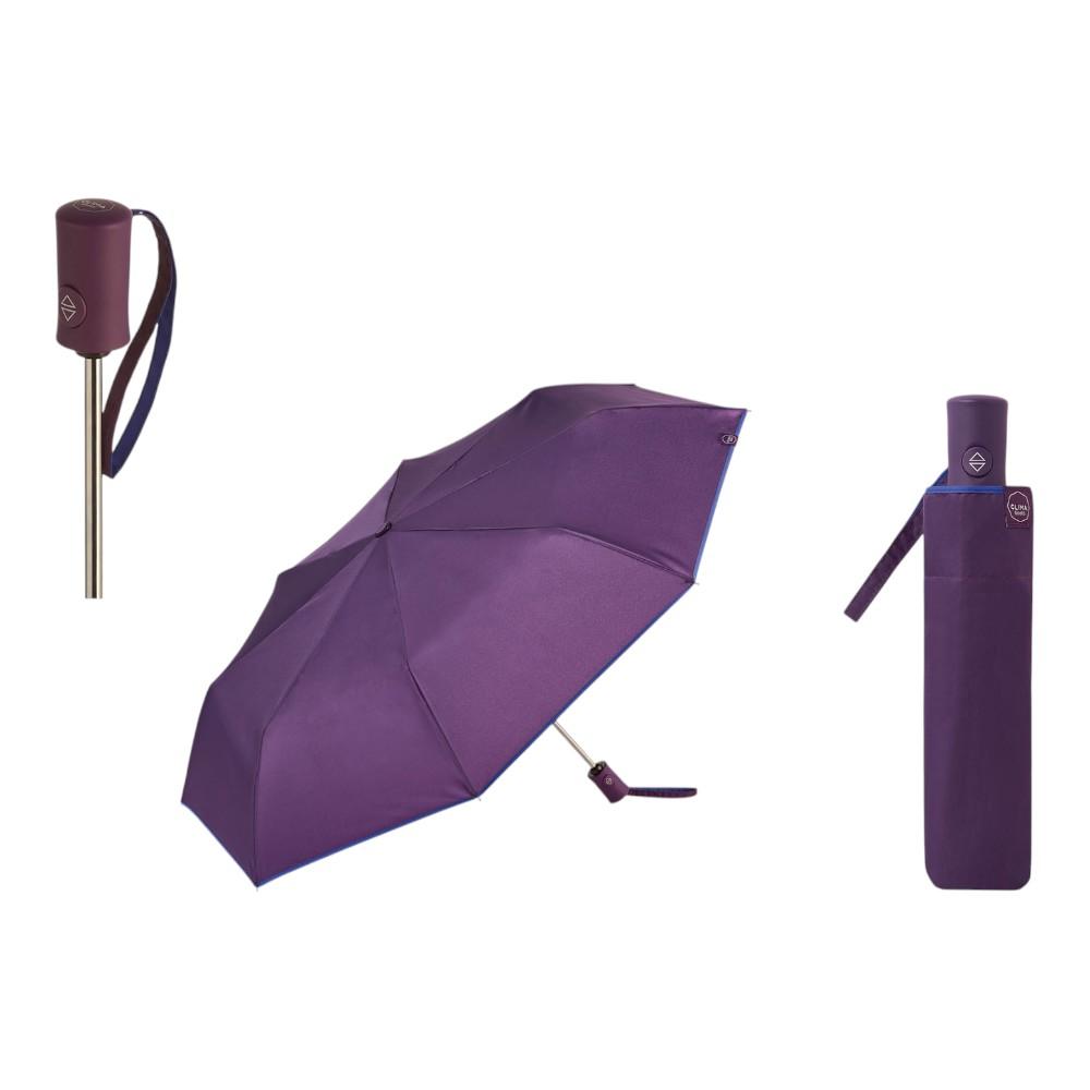 Paraguas Plegable Automático Mujer Bisetti ColorParty Berenjena