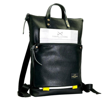 Luisipo Mochila Book Holder Iconic Brunello DZ Negra y Amarillo