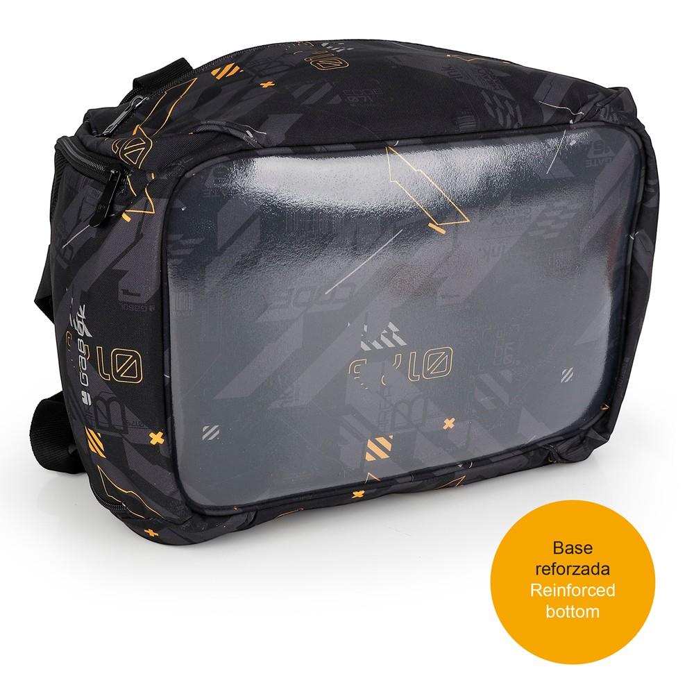 Bolsa de Deporte Gabol Byte Negra | Con Zapatillero