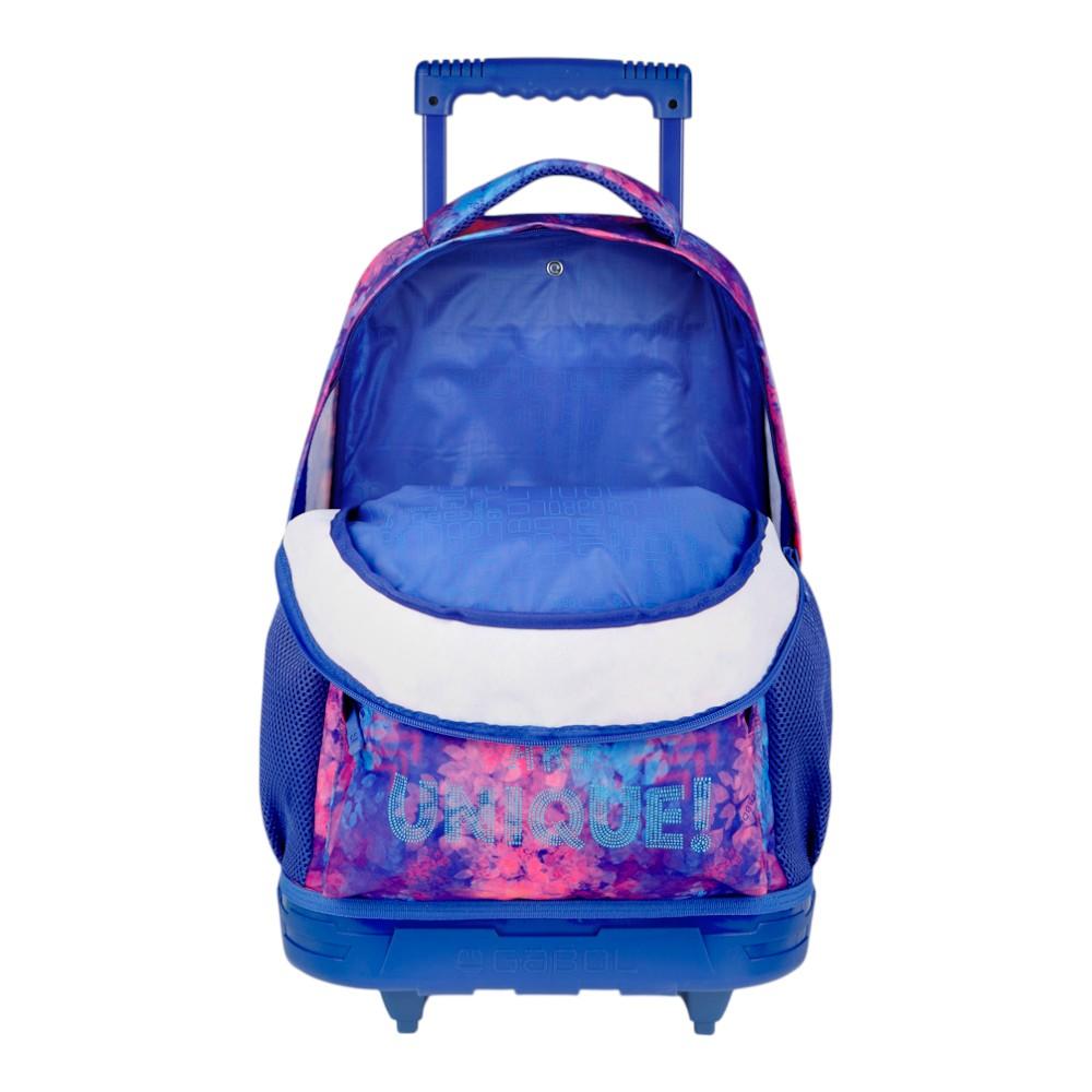 Mochila Escolar con Carro Gabol Sunset Fucsia para Niña