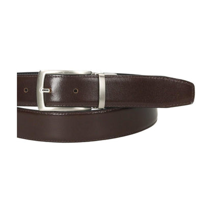 Cinturón Reversible Hombre Piel Negro y Marrón Chocolate Fabricado en España